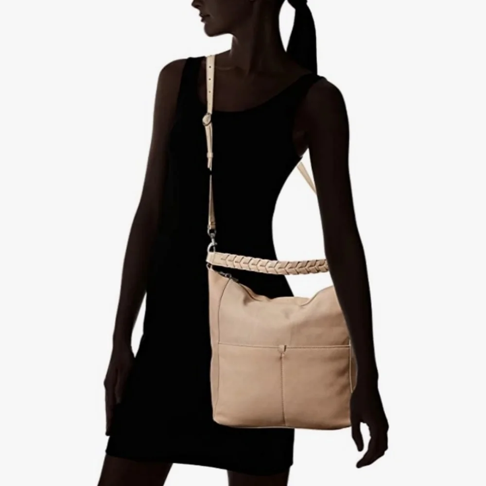 Lucky brand leather crossbody bag satchel New!